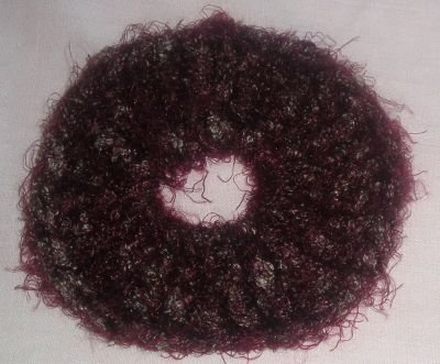 Fun Fur Handmade Crocheted Scrunchies Brown/Tan