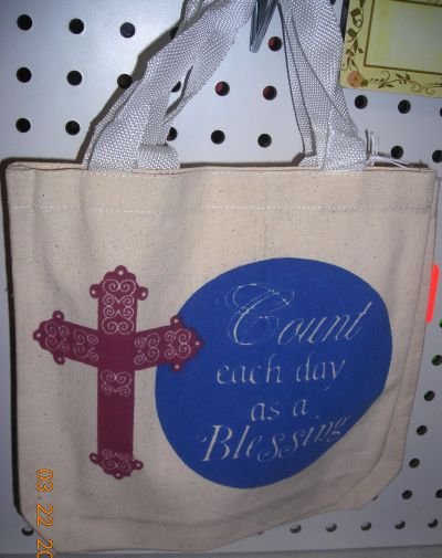 Small Tote Bag Count Each Day as a Blessing