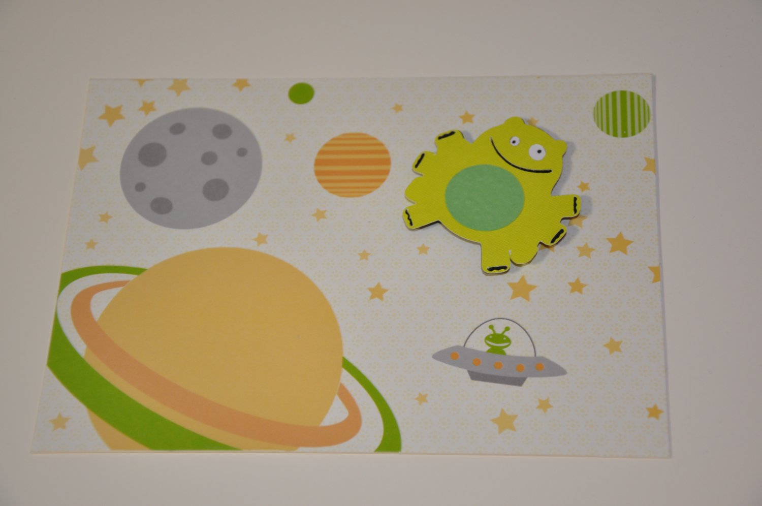 Hollaa card: Out of this World space alien ann