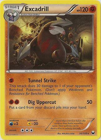 Excadrill #56/108 Pokemon Dark Explorers Rare