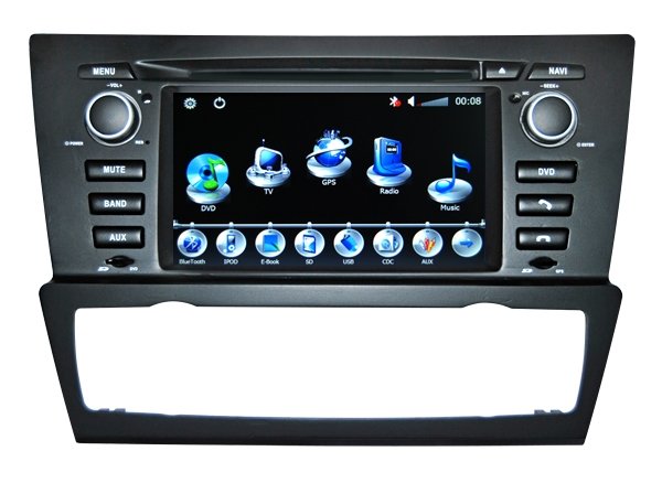 BMW E90 DVD Player with GPS Navigation TV RDS FM IPOD Can BUS Bluetooth 7" Digital Screen