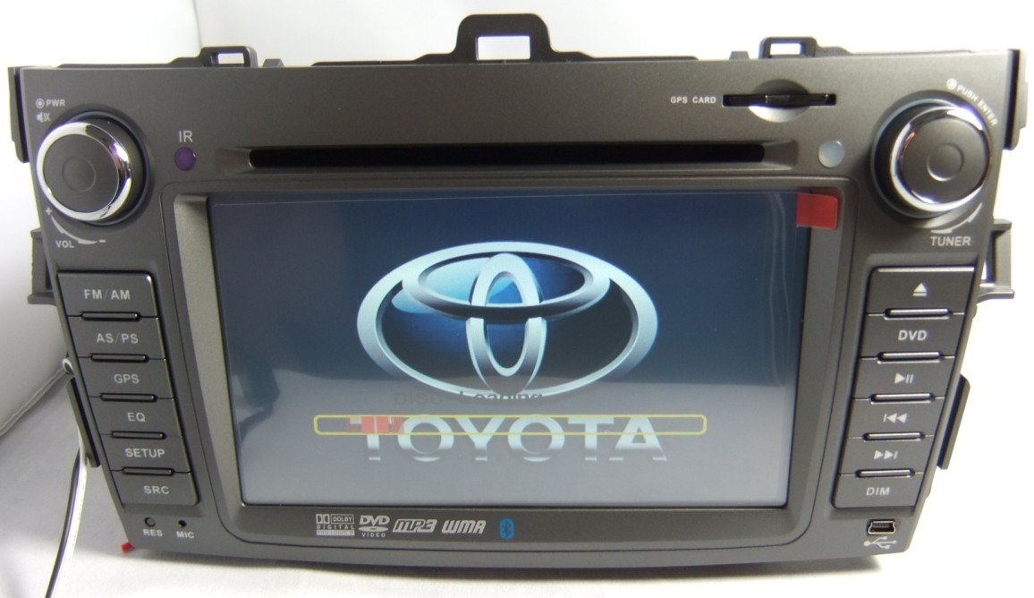Double DIN Toyota Corolla DVD Player with GPS Navigation Built-in IPOD TV Bluetooth