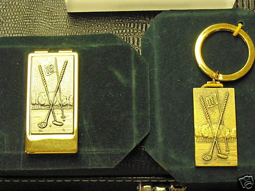 Colibri GOLFERS KEYRING With Gold