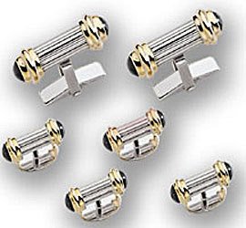 Dolan Bullock Cufflinks studs SoliD 14kT Gold DTS011300