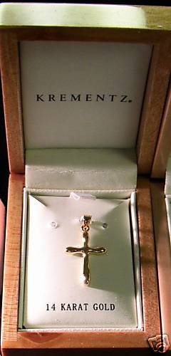 KREMENTZ COLIBRI CROSS 14KT WHITE GOLD 1.1G SKC055800R