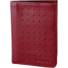 Cross red Leather Passport Travel Wallet ac127-2r