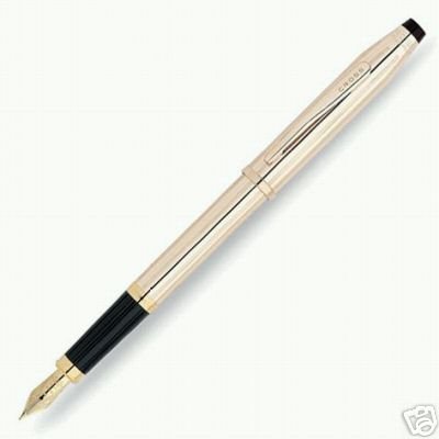 CROSS Century II 14K Gold Roll Fountain Pen NIB MEDIUM