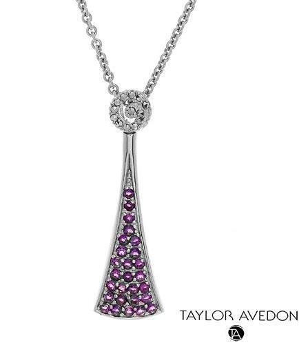krementz TAYLOR AVEDON New pendant necklace VIOLET