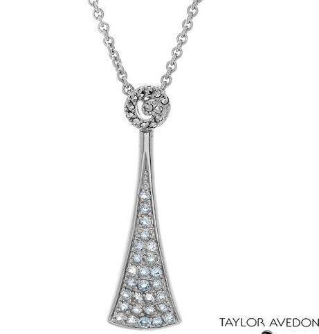 krementz TAYLOR AVEDON New pendant necklace BLUE