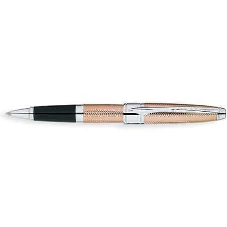 CROSS Apogee Rose Gold ROLLERBALL pen at125-11 18k