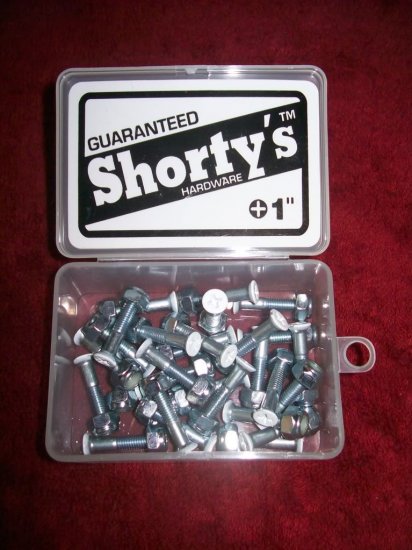 Shorty's 1" Phillips Hardware - Boxed Set of 28 - White