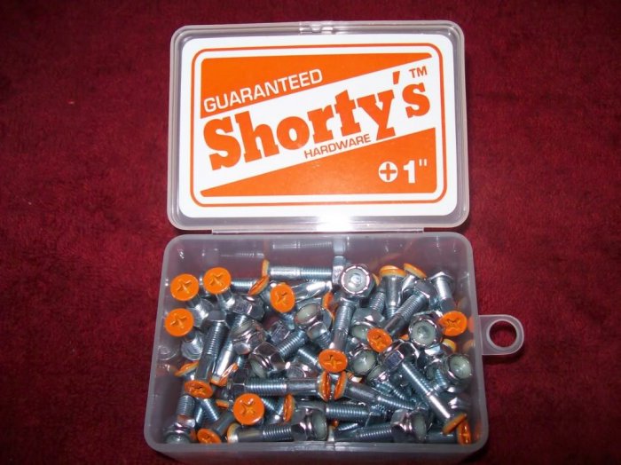 Shorty's 1" Phillips Hardware - Boxed Set of 50 Orange