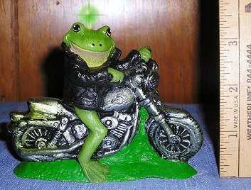 Frog on a Harley Candle, Candles