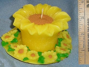 Sunflower & Plate Candle, Candles