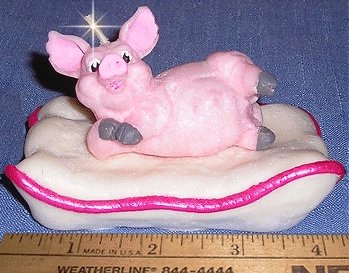 Pig on Pillow Candle, Candles
