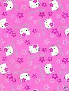 HELLO KITTY CAT WRAPPING PAPER PINK LOVEABLE GIFT WRAP