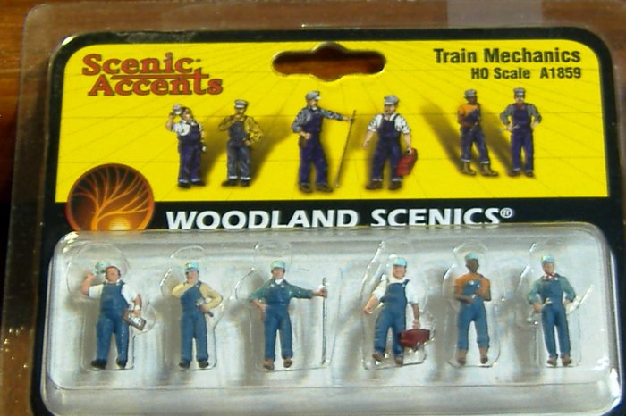 Wood Land Scenics Scenic Accents 6 HO Scale Train Mechanics A1859
