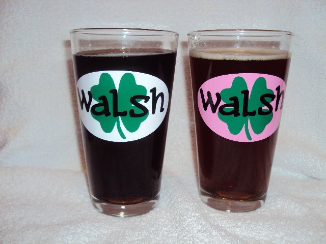 Personalized St. Patrick's Day Beer Pint Glass