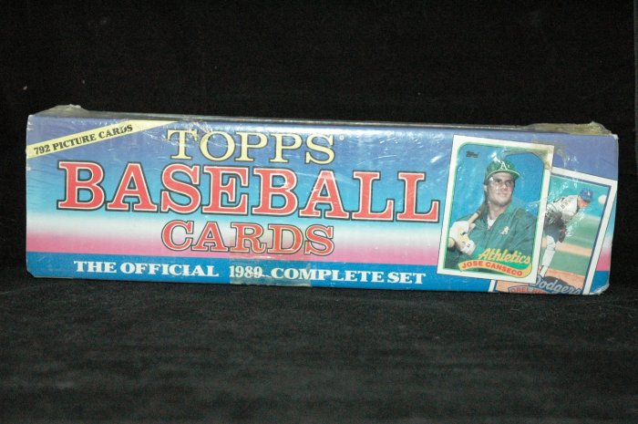1989 TOPPS BASEBALL CARD COMPLETE OFFICAL