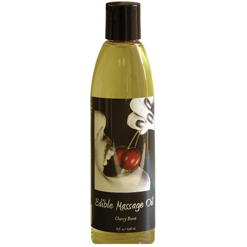 Edible Massage & Body Oil 8 oz. Cherry SKU EB10359