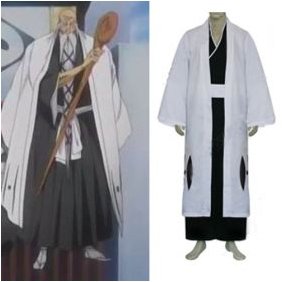 Bleach 1st Division Captain Yamamoto Genryuusai Shigekuni Cosplay Costume