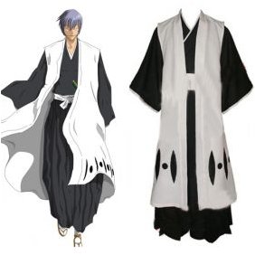 Bleach 3rd Division Captain Ichimaru Gin Cosplay Costumes