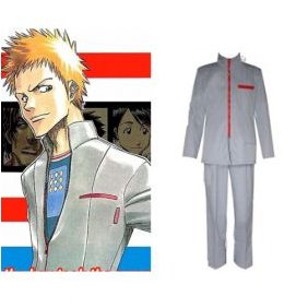 Bleach Ichigo Kurosaki School Uniform Mens cosplay costume