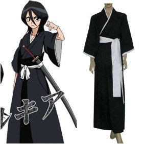 Bleach Kuchiki Rukia Soul Reaper Uniform Cosplay Costume
