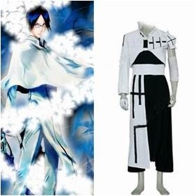 Bleach Ishida Uryuu 1st Mens Cosplay Costume