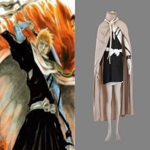 Bleach Kurosaki Ichigo Execution Ground Cosplay Costume