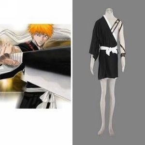 Bleach Kurosaki Ichigo Mens Execution Ground Cosplay Costume
