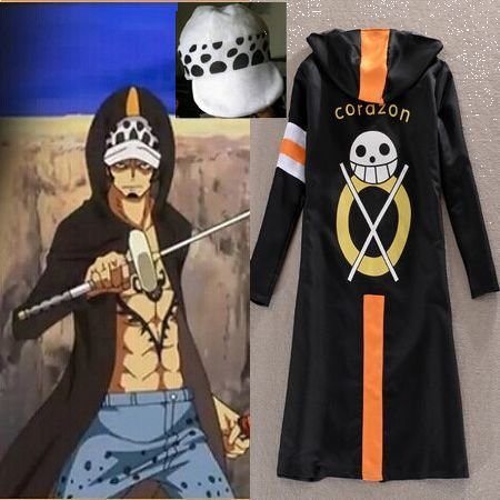 One Piece Trafalgar Law 3rd Cosplay Costume Cloak And Hat