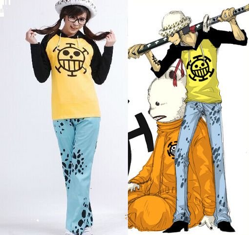 One Piece Trafalgar Law Cosplay Costume And Hat