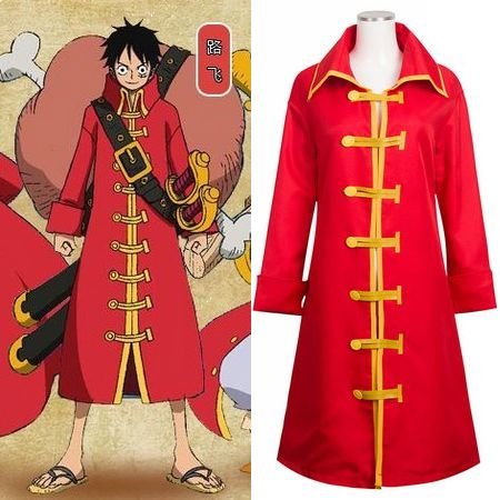 One Piece Monkey D Luffy Cloak Cosplay Costume
