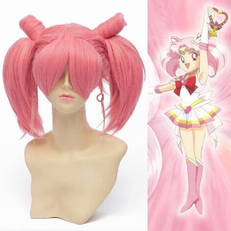 Sailor Moon Sailor Chibimoon Small Lady Chibi Usa Cosplay Wig