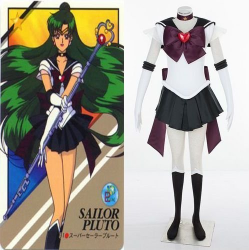 Sailor Moon Sailor Pluto Meiou Setsuna Cosplay Costume