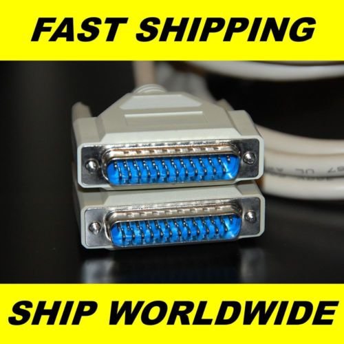 25 pins male to male parallel cable