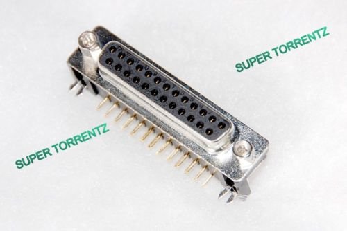 10 pcs - DB 25 pins female right angle pcb mount D-SUB