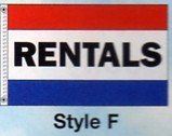 RENTALS Nylon Flag