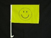 Happy Face Car Window Flags