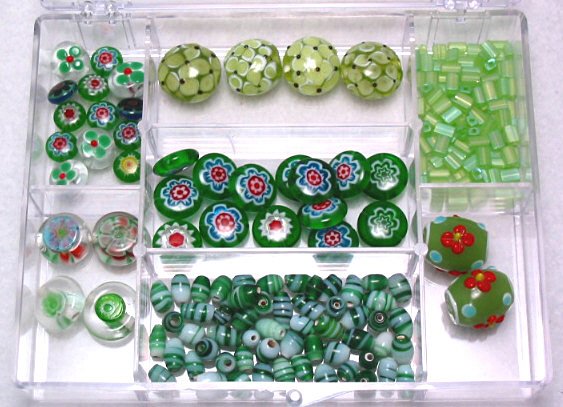 Lampwork Millefiori & Czech Glass Bead Kit with Box