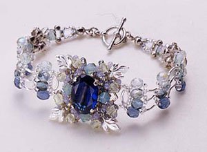 TOHO Elegant Jewelry Kit Glass stone and leaf
