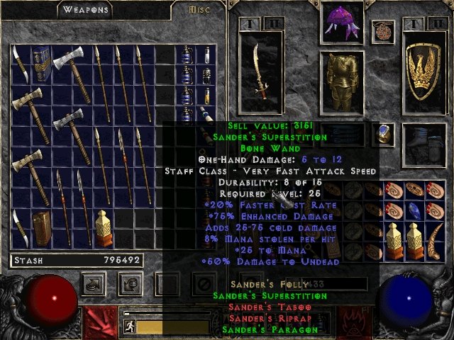 Sander's Superstition Bone Wand