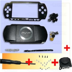 PSP 1000 Full Housing Shell Faceplate Case + Joystick