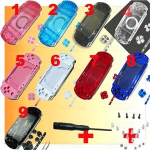 PSP 1000 Full Housing Parts Faceplate Shell + Screws
