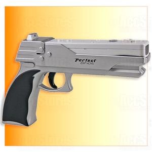 2 X Perfect Shot Light Gun Pistol for Wii Controller