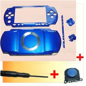 PSP 1000 Full Housing Faceplate Shell Case +Joystick B