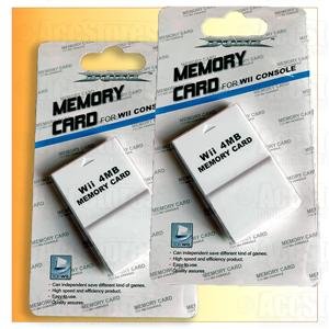2 X 4MB 4M 4 MB Memory Card for Nintendo Gamecube & Wii