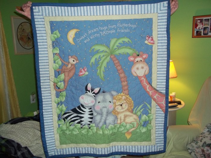 homemade Safari animal blanket