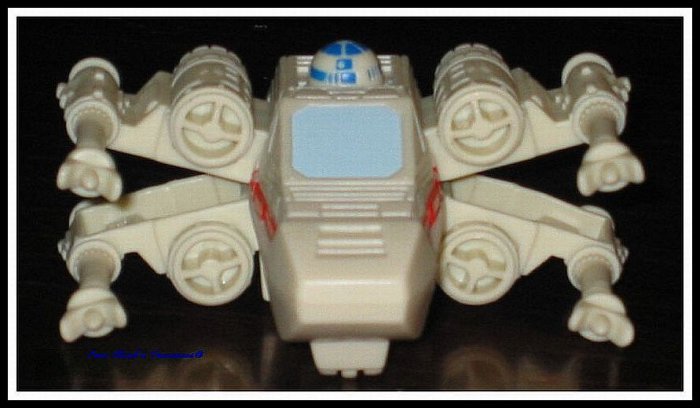 X WING FIGHTER Star Wars Episode III Revenge of the Sith Movie Toy Burger King ROTS